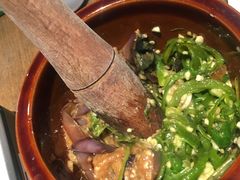 皮蛋青椒擂茄子-费大厨辣椒炒肉(黄兴中心广场店)