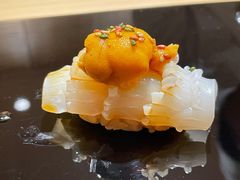 枪鱿鱼海胆寿司-鮨青(恒基名人购物中心店)