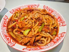 新疆炒米粉-羊巴道新疆菜·清真(上梅林店)