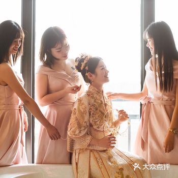 萧山婚纱礼服##香槟色马来褂