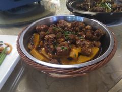 豉汁金沙瓜蒸肉排-十三姨工厨顺德美食·宴会·团餐(天河北路店)