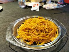 鸭拆肉小米土豆丝-荣公子创意菜