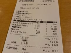 账单-牛角日本烧肉专门店(小樽店)
