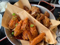 炸鸡翅一半一半-富乐满韩国正宗炸鸡韩国料理(虹泉路店)