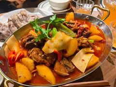 大盘鸡自带皮带面-贯贯吉·清真餐厅(浙江中路店)