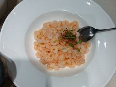 清炒河虾仁配虾籽醋-妈妈家·本帮菜(总店)