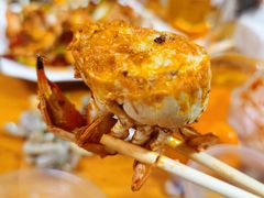 花盖螃蟹-桔子海鲜烧烤大排档(台东店)