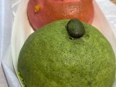 红豆青青团&芋泥流沙粉粉团-LELECHA乐乐茶(上海五角场万达广场店)