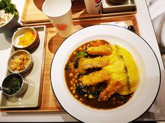 炸虾排咖喱蛋包饭-池奈·咖喱蛋包饭(熙地港店)