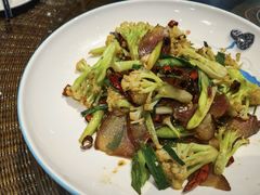 有机花菜炒腊肉-陶然居·重庆菜(生态园店)