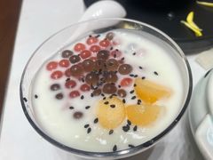 蝶豆花酸奶水果粒-天龙宝严素食馆(大兴善寺店)