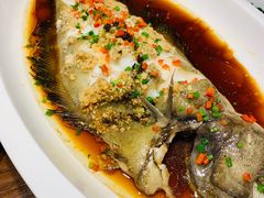 蒜茸豉香格陵兰蝶鱼-童福兴·南京菜(老门东店)