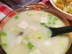 鸡汤小白菜煮榆林豆腐-西贝莜面村(近铁城市广场店)