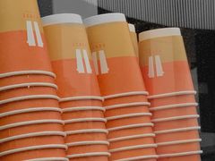 橘色可可爱爱的杯子-Pause Coffee(恒大广场店)