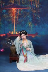 -后宫·古装汉服京剧儿童亲子全家福摄影