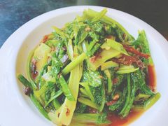 豆豉鲮鱼油麦菜-晚归月亮湾私家菜(临邑路店)