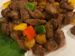 彩椒牛肉粒-万宝海鲜舫(劳动公园店)