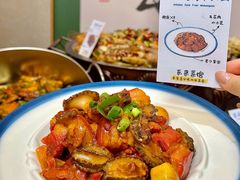 -东来菜馆•手抓海鲜家常菜•海鲜锅贴(鸽子窝店)