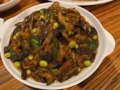 韭菜茄子炒毛豆-建国328 本帮小馆·面馆