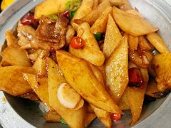 -东来菜馆•手抓海鲜家常菜•海鲜锅贴(鸽子窝店)