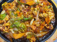 辣炒鱿鱼-全州豆芽汤饭