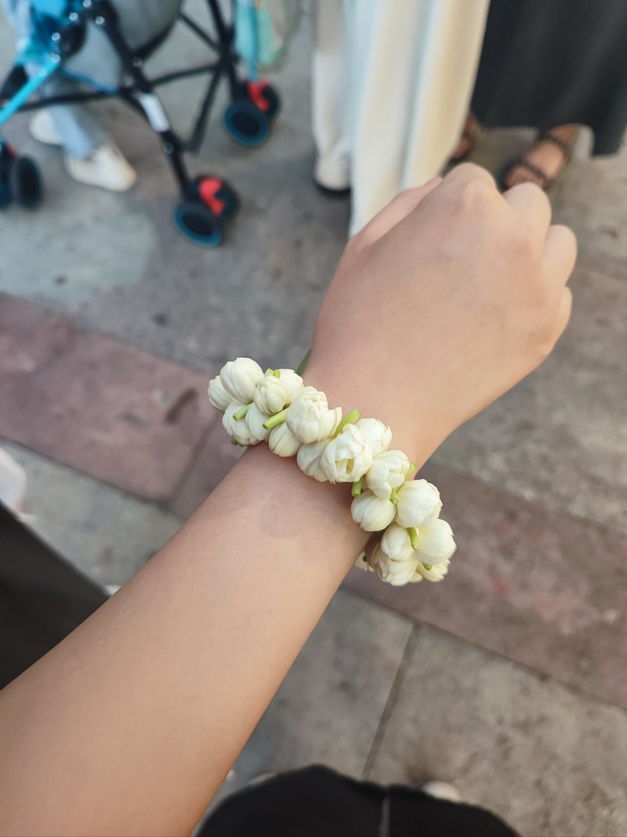 城隍庙的茉莉花手串