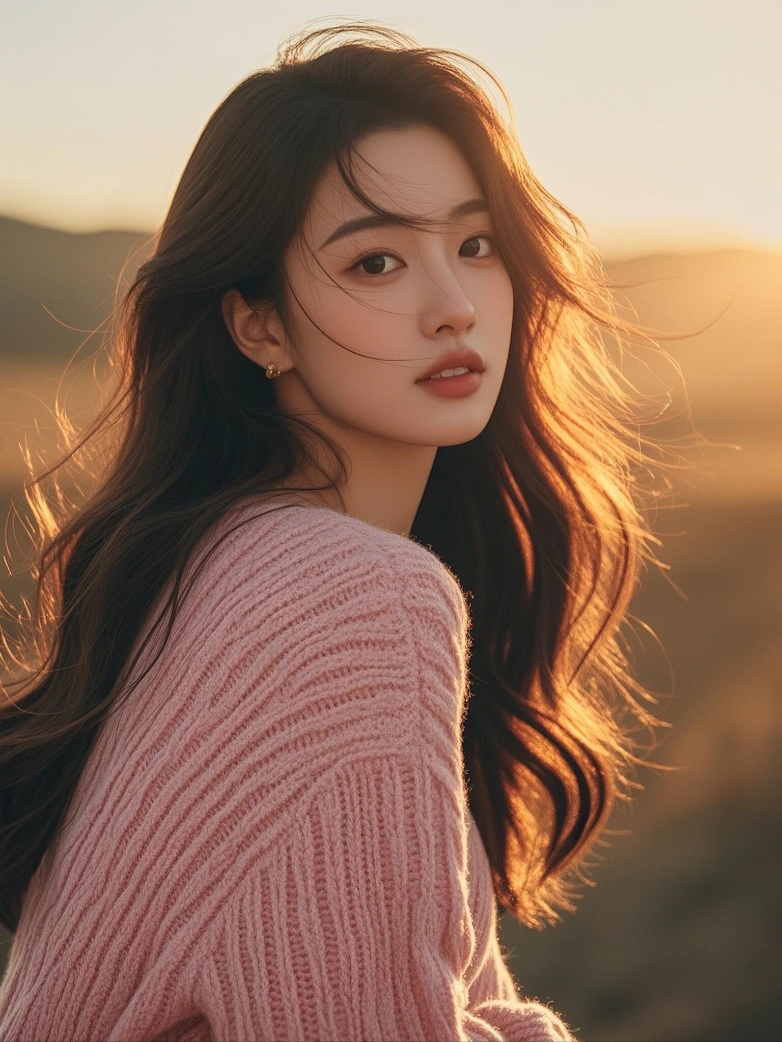 温柔长发少女