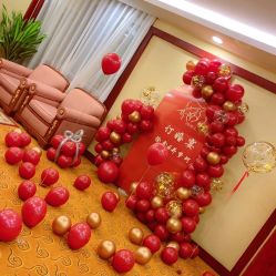 -七月气球布置订婚·宝宝宴· 求婚·生日布置(二七万达店)