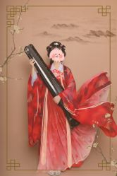 -后宫·古装汉服京剧儿童亲子全家福摄影