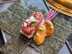 海胆生牛肉手卷-老乾杯和牛烧肉(王府中环店)