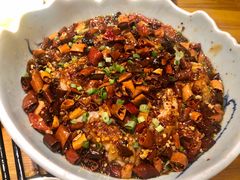 麻辣猪脑-丁记盐蘸牛肉·新杭菜(河东路店)