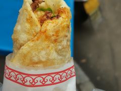 熏肉大饼加蛋加肉花肠-东北熏肉大饼(后湖店)