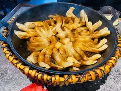 排骨豆角卷子-华盛园卷子王农家菜水库鱼