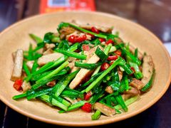 韭菜炒豆干-廖川菜(太阳宫店)
