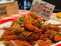 甜麻干煸龙虾-在老街·淮安大排档·甜麻干煸龙虾·烧烤(河下古镇店)