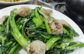 Lettuce Stir-fried Fish Balls
