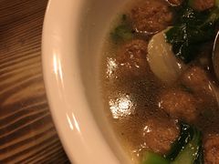 青菜冬笋肉圆汤-九华山友谊土菜馆 小资餐厅