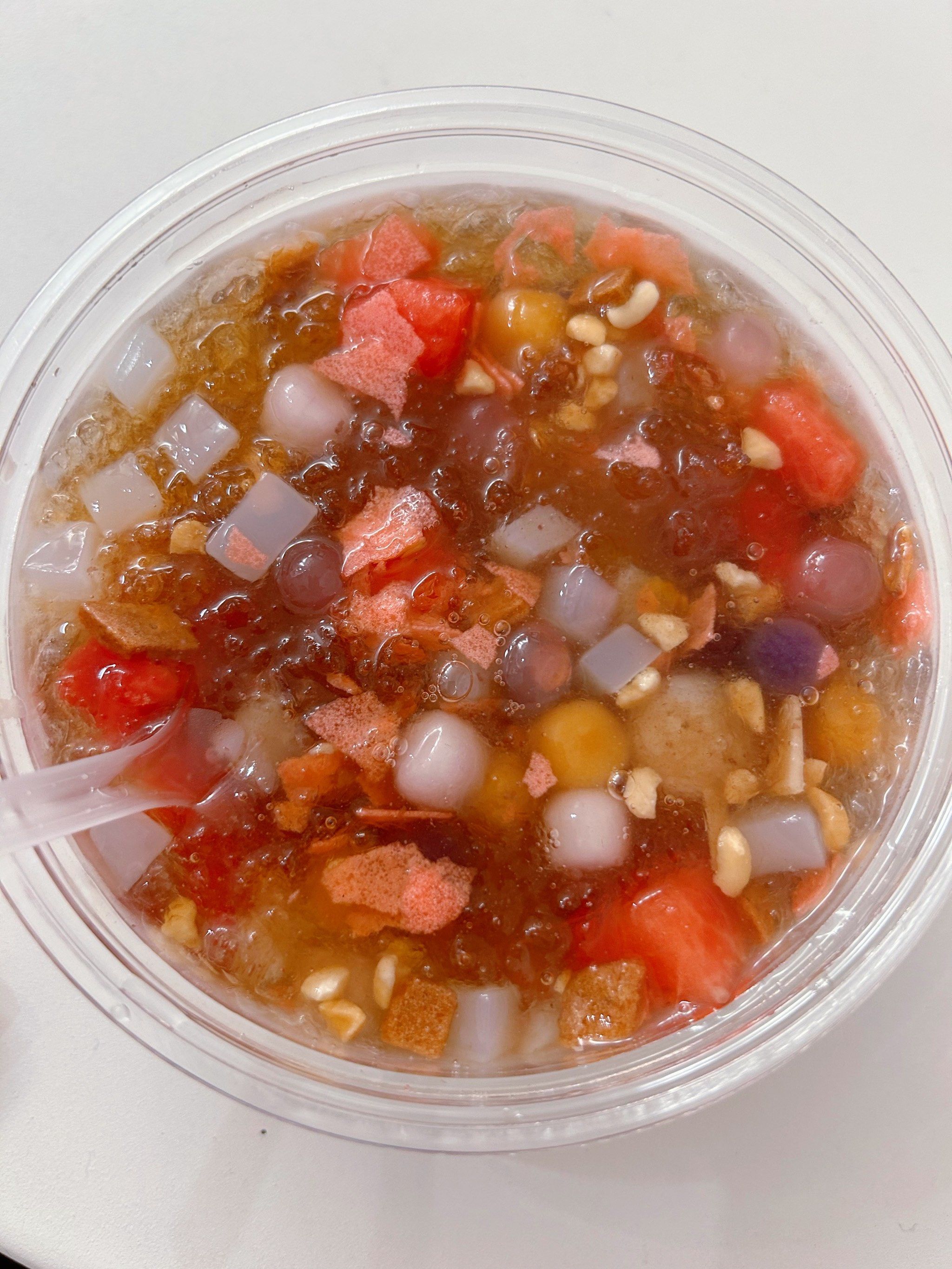 学校门口的小吃:冰汤圆