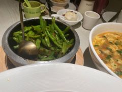 石锅肉沫四季豆-九毛九西北菜(百信广场店)