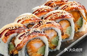 Grilled Eel and Shrimp Roll
