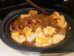 蒜蓉粉丝蒸开边虾-绿茶餐厅(乐峰广场店)