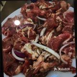 了以后有点脆，配上红色的多酱和黄色的粉粉