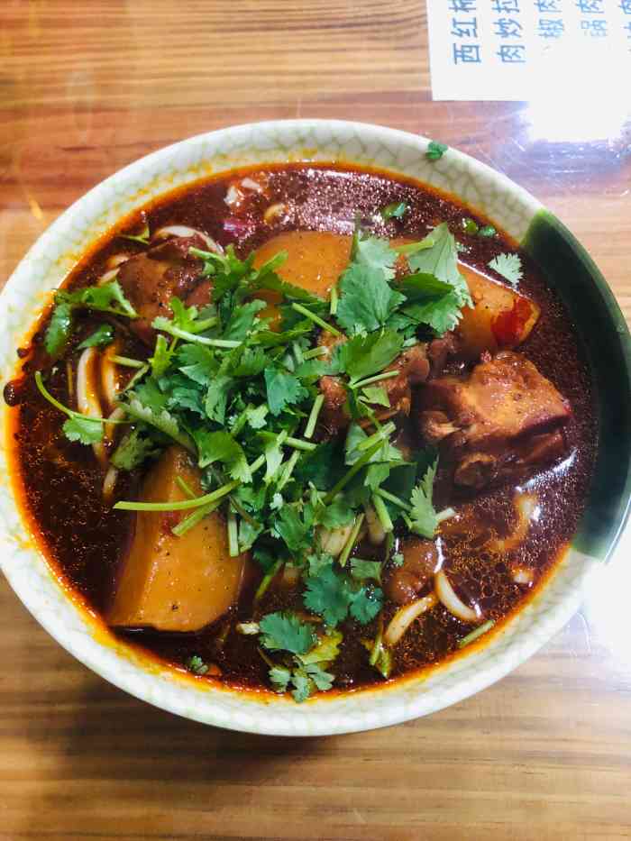 晋运胡子大盘鸡-"算是在运城吃过的最好吃的大盘鸡了97很小.