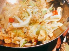 干锅有机花菜-绿茶餐厅(华联万柳店)