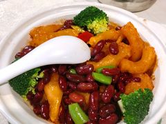 红腰豆蹄筋煲-利雅园酒家(大沙地店)