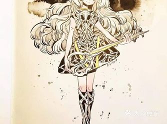 唯美偏冷色系插画有见过吗