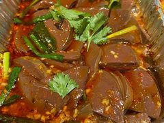 锡纸鸭血-路边摊小炉子烧烤