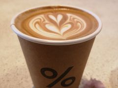热的咖啡拿铁-% Arabica(京都东山店)