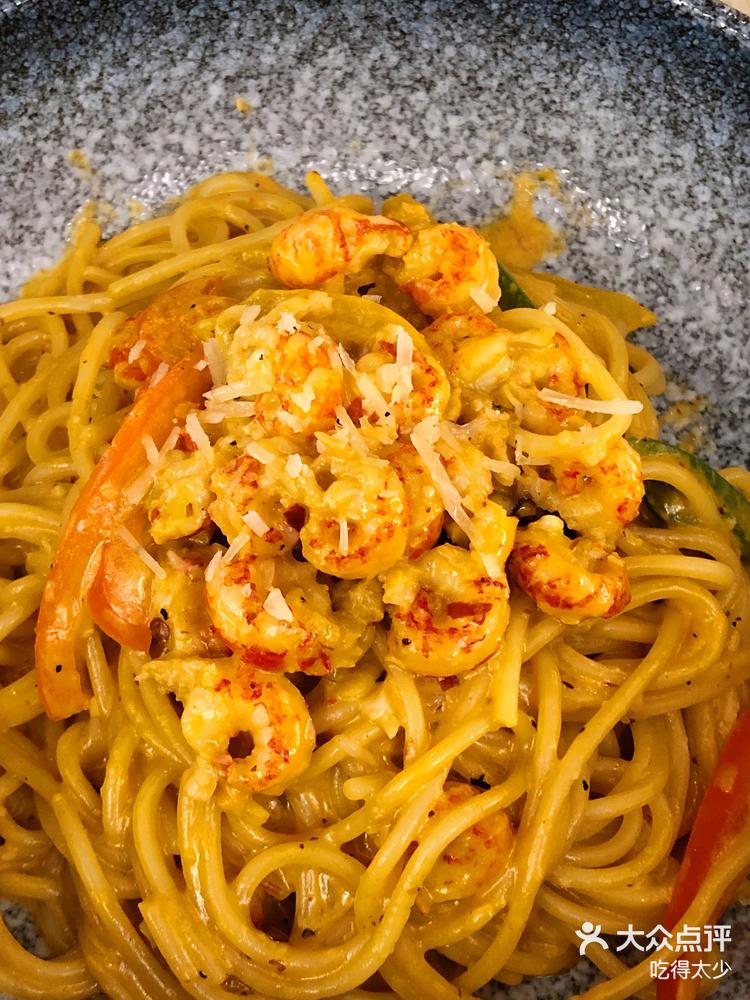 广东珠海麻辣奶油小龙虾意面好吃