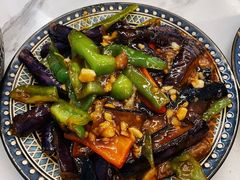 虎皮辣子烧茄子-百格里格.Uyghur cuisine(百色路店)